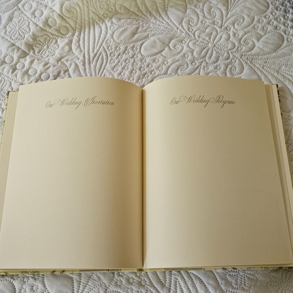 Vintage Anna Griffin Wedding Memory Book By C.R. Gibson Decorative Pages - Picture 10 of 16